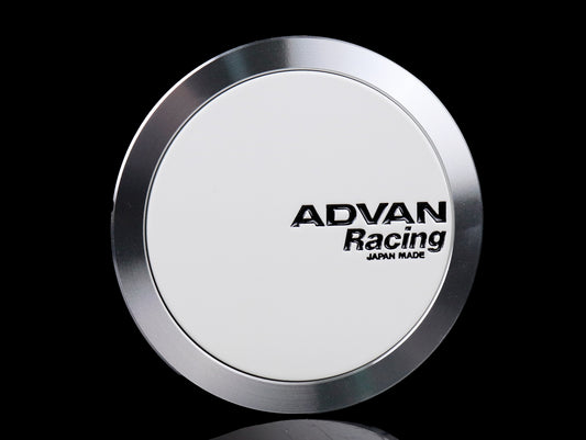 Advan Full Flat Type White Center Cap - 73MM