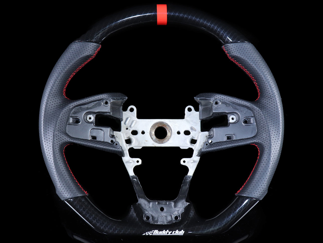 Buddy Club Racing Spec Carbon Steering Wheel - 16-21 Civic / 17-21 Civic Type-R FK8