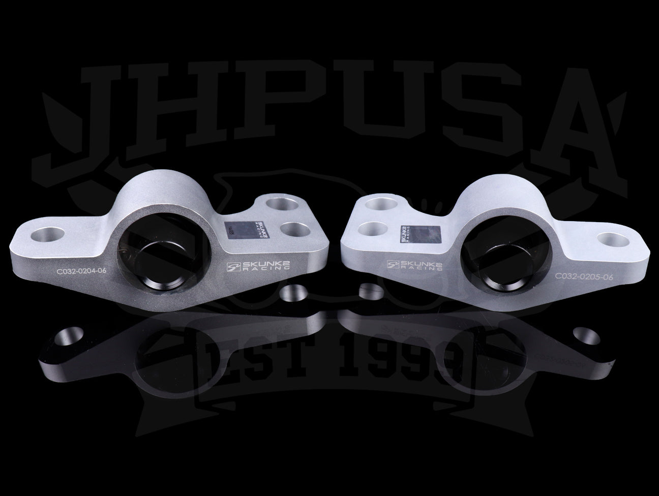 Skunk2 Spherical Billet Front Compliance Brackets - 96-00 Civic - Clear