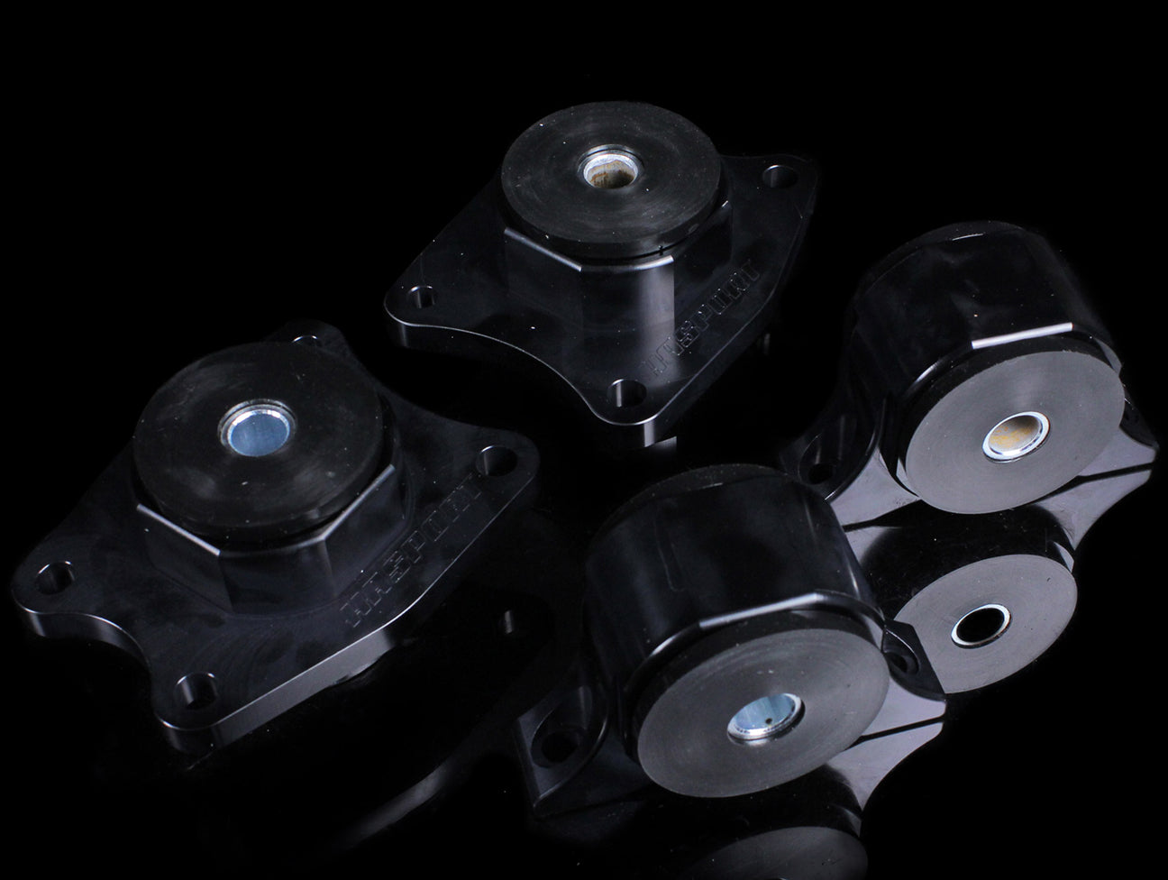 Hasport Billet Black Diff Mounts - 00-09 S2000