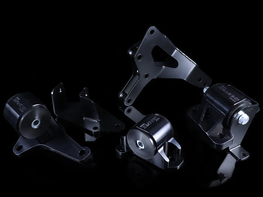 Hasport Billet Black H-series Engine Mount Kit - 96-00 Civic