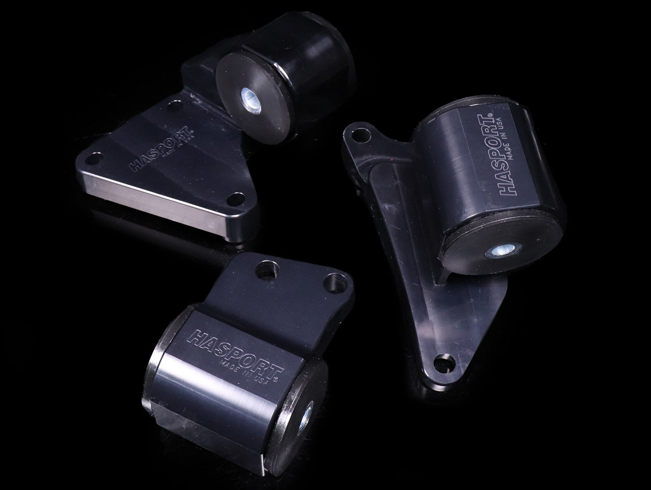 Hasport Billet Black K-series Engine w/AWD Trans Mount Kit (EKKAWDB) - 96-00 Civic