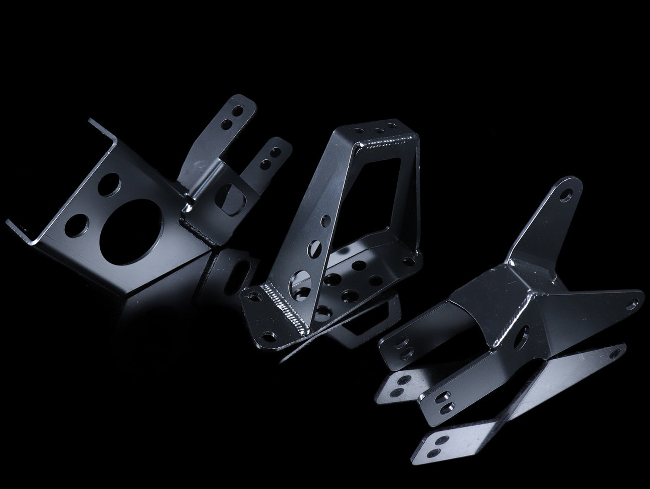 Hasport Billet Black K-series Engine w/AWD Trans Mount Kit (EGKAWDB) - 92-95 Civic / 94-01 Integra