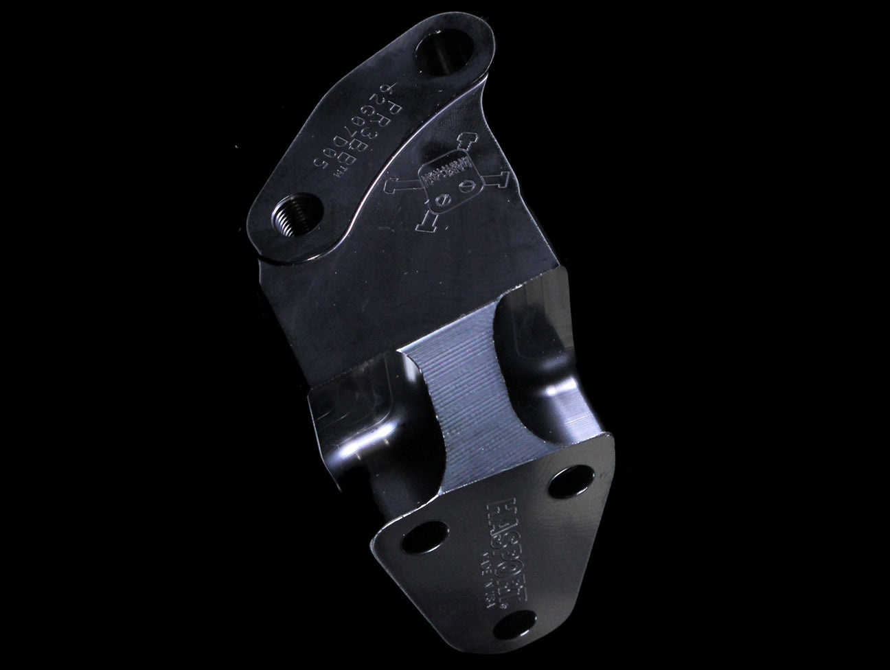 Hasport Billet Black Post Mount - 88-91 Civic / 90-93 Integra