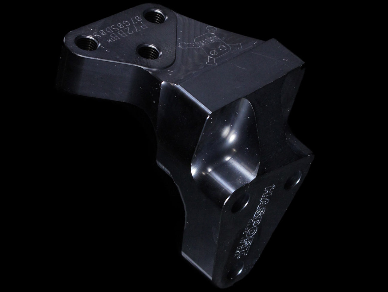 Hasport Billet Black Post Mount - 94-01 Integra