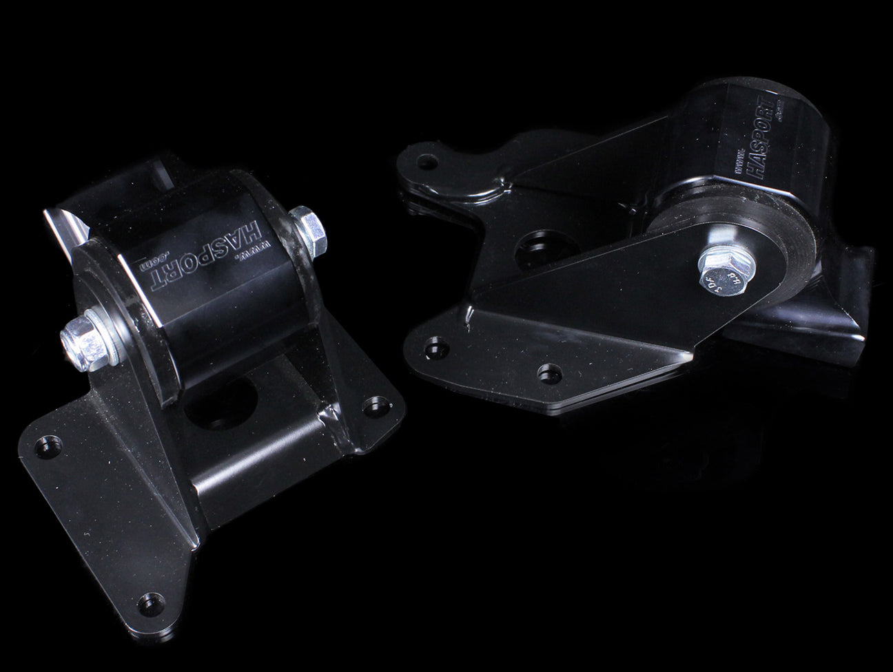 Hasport Billet Black Replacement Mounts - 00-09 S2000 - JHPUSA