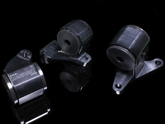 Hasport Billet Black Replacement Mounts - 90-91 Integra / 92-93 GSR