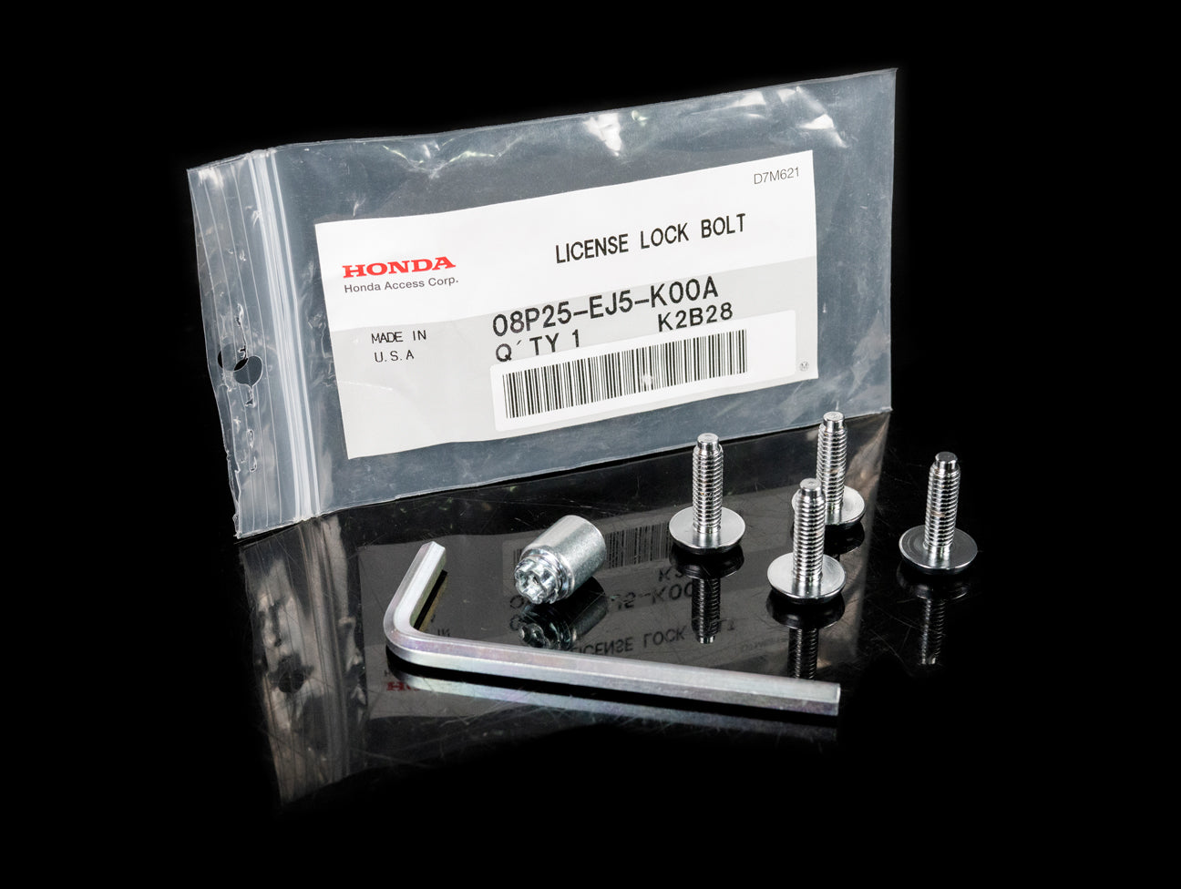 Honda License Plate Security Bolt Set