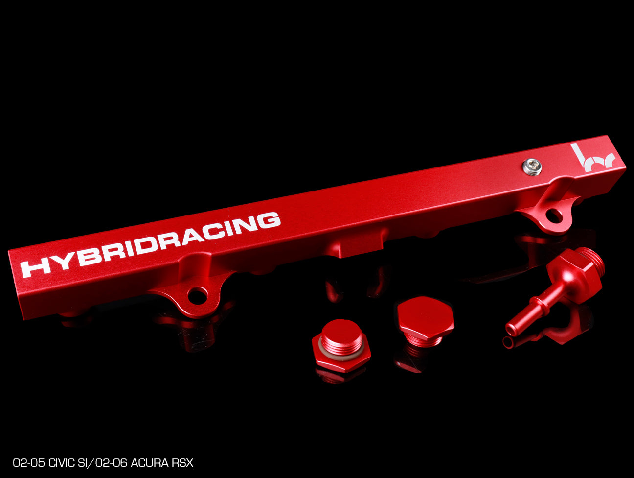 Hybrid Racing High Flow Red Fuel Rail - K-Series