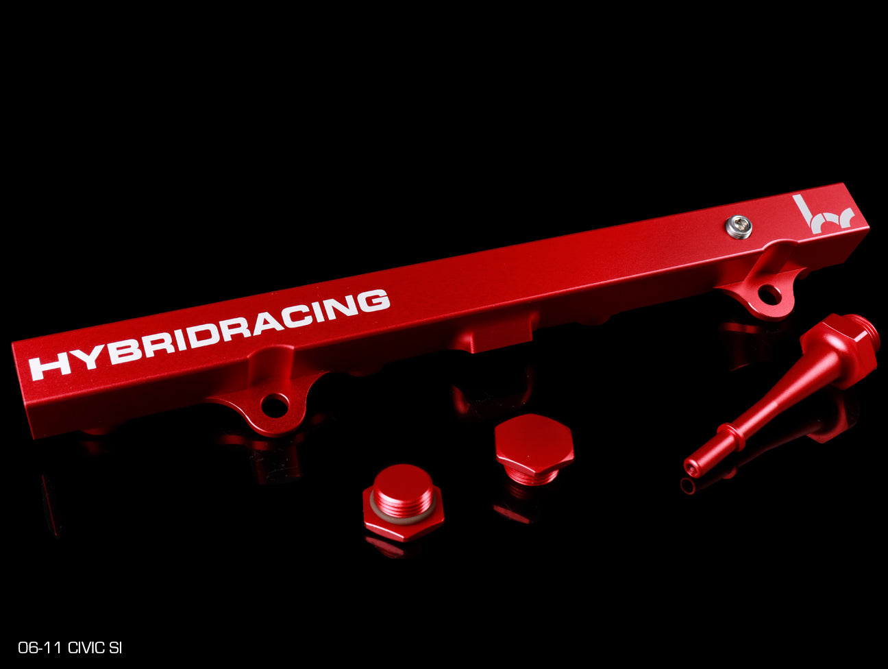 Hybrid Racing High Flow Red Fuel Rail - K-Series