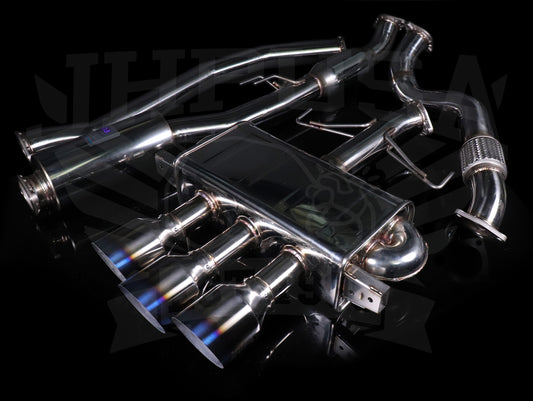 Invidia Gemini Q300 Cat-Back Exhaust w/Ti Burnt Tips - 2017-21 Civic Type-R