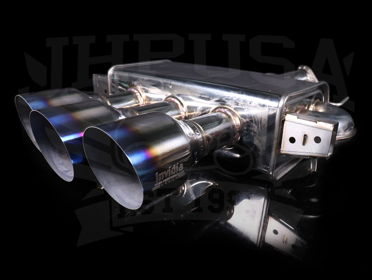 Invidia Gemini Q300 Cat-Back Exhaust w/Ti Burnt Tips - 2017-21 Civic Type-R