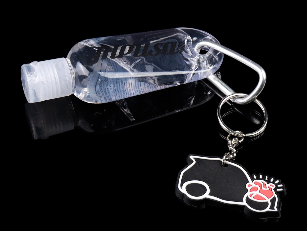 JHPUSA Hand Sanitizer Carabiner & Keychain