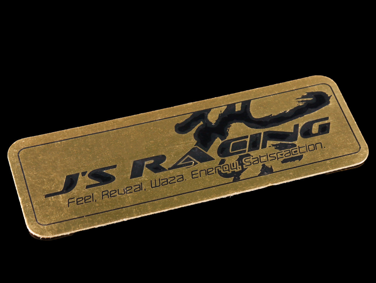 Js Racing WAZA Gold Metal Plate