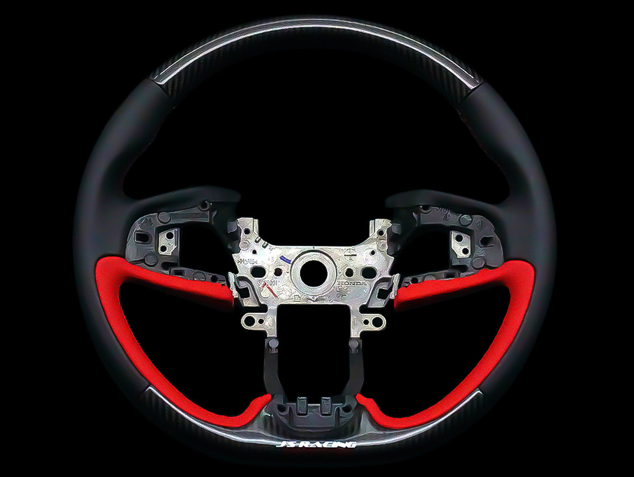 Universal 14 Inch Drifting Carbon Fiber PVC Cover Racing Sport Steering Wheel - Steering Wheel