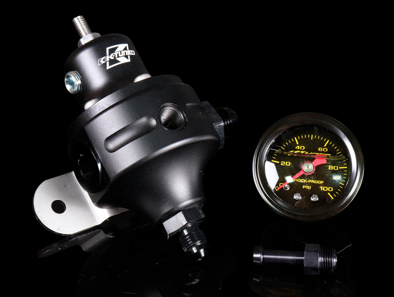 K-Tuned 8AN HP Fuel Pressure Regulator with Fittings and Gauge