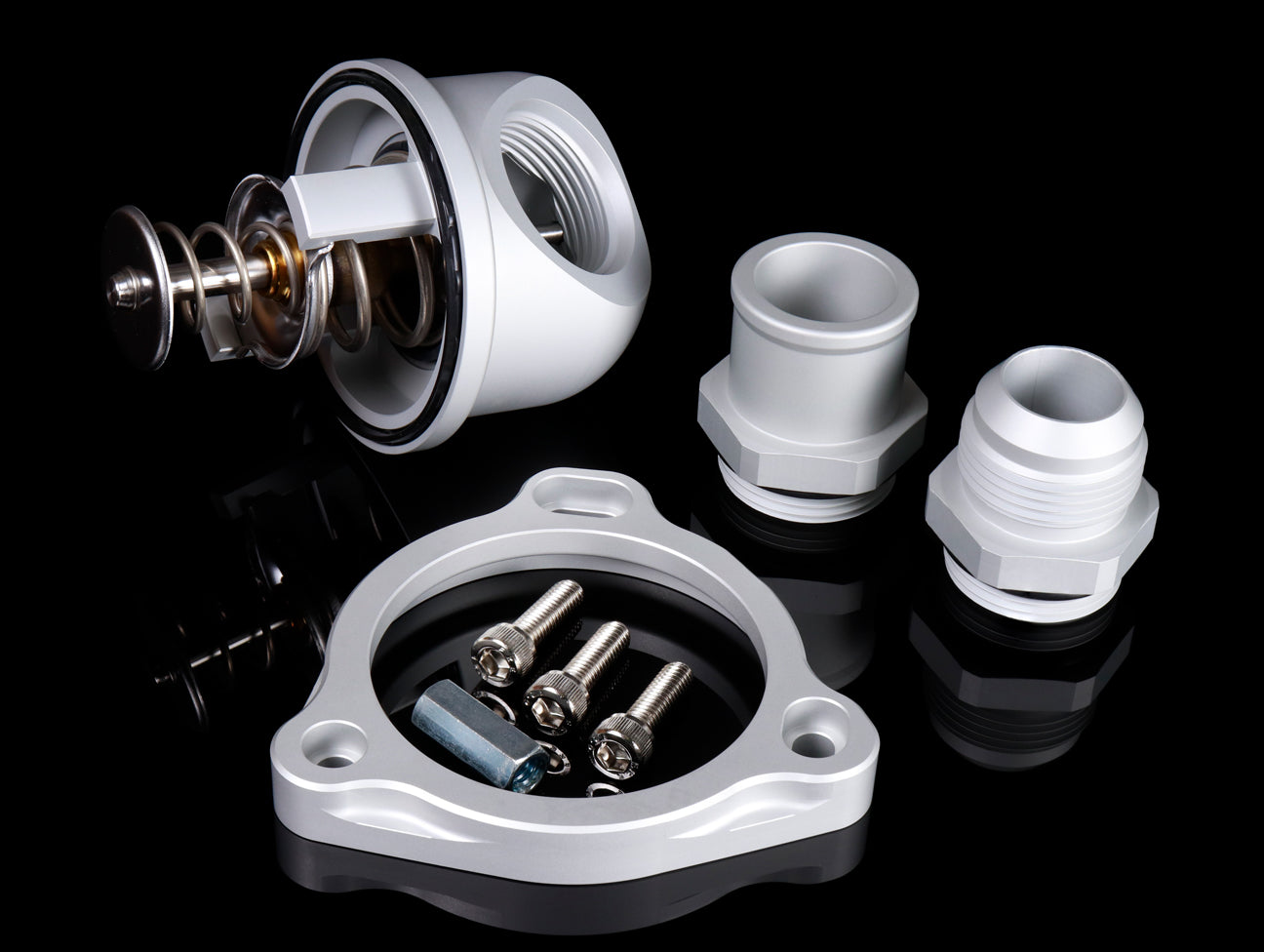 K-Tuned K-Series Swivel Neck Thermostat 1.25"/16AN Fitting