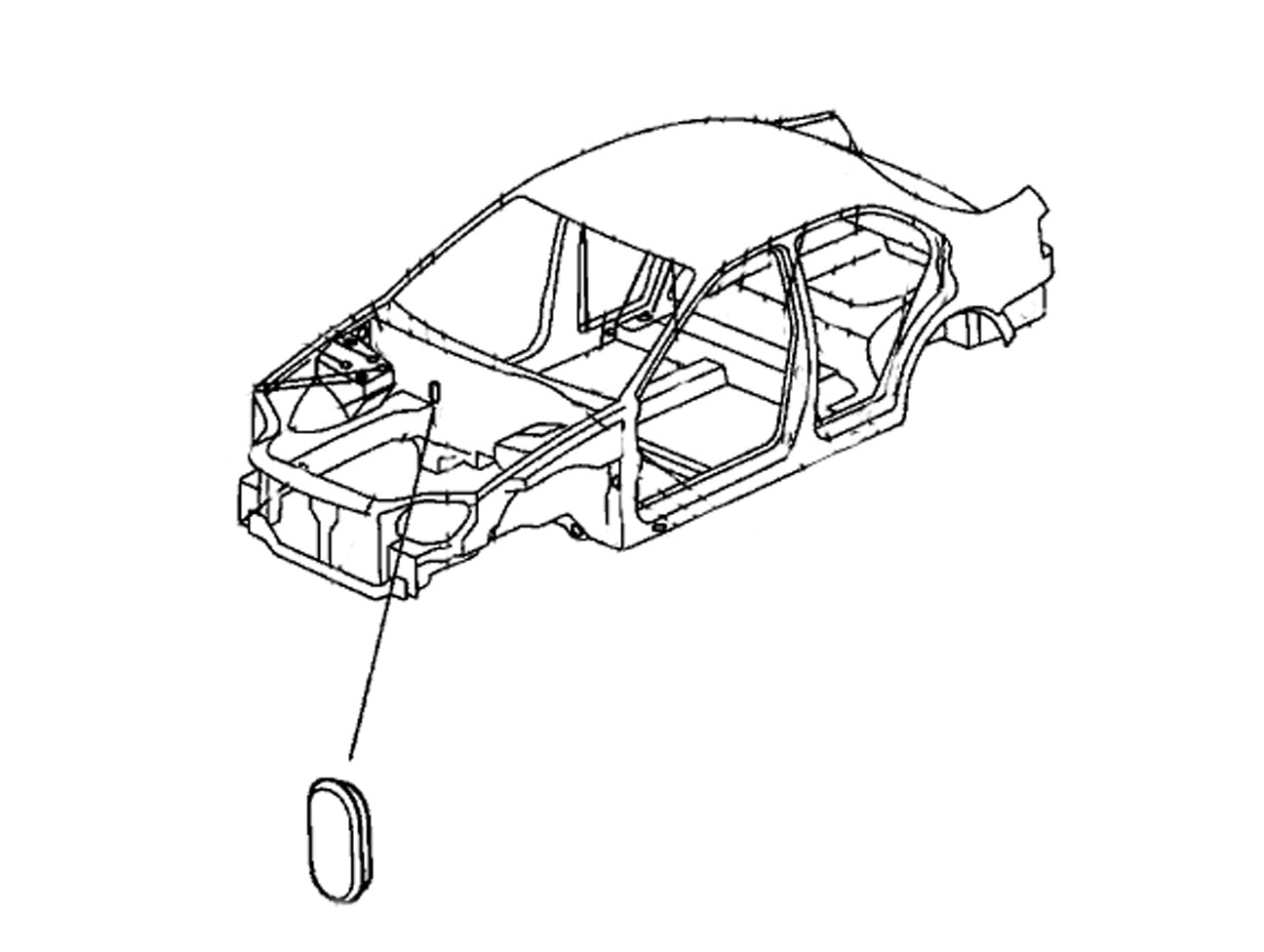Honda A/C Firewall Plug - 92-00 Civic / 94-01 Integra