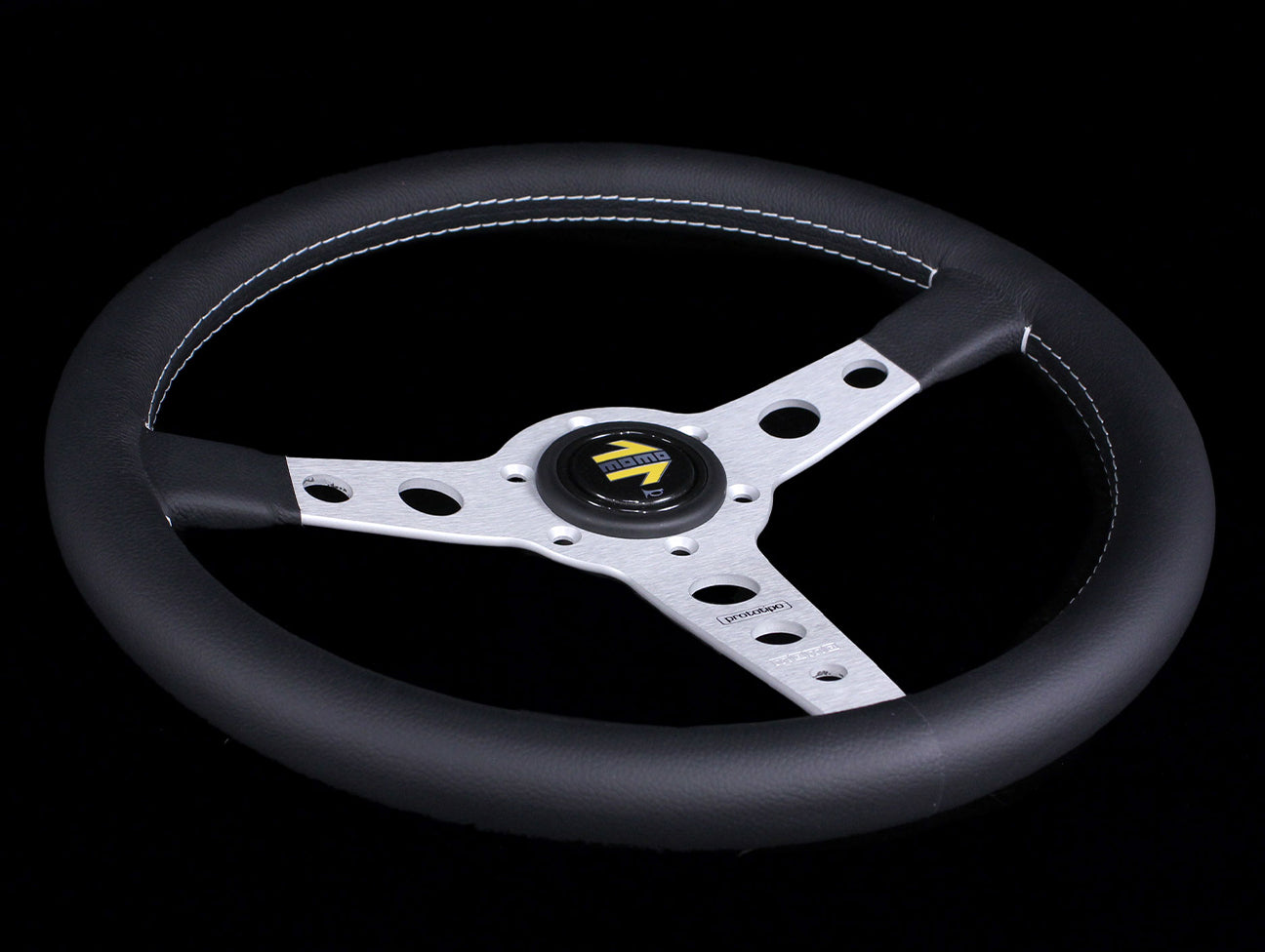 Momo 350mm Prototipo Steering Wheel - Silver Spoke