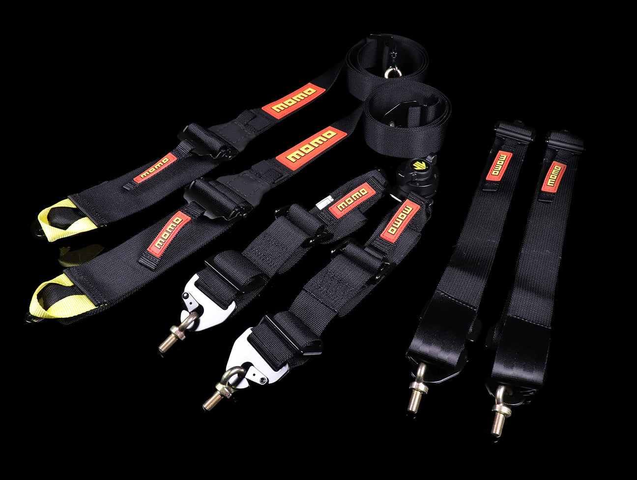 Momo SR6 Series 6-Point Racing Harness - Black