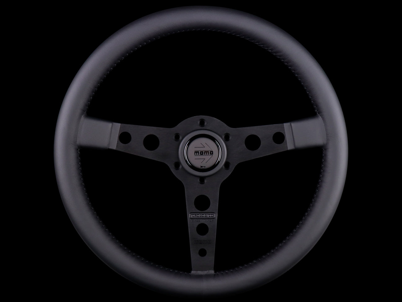 Momo 350mm Prototipo Steering Wheel - Black Edition