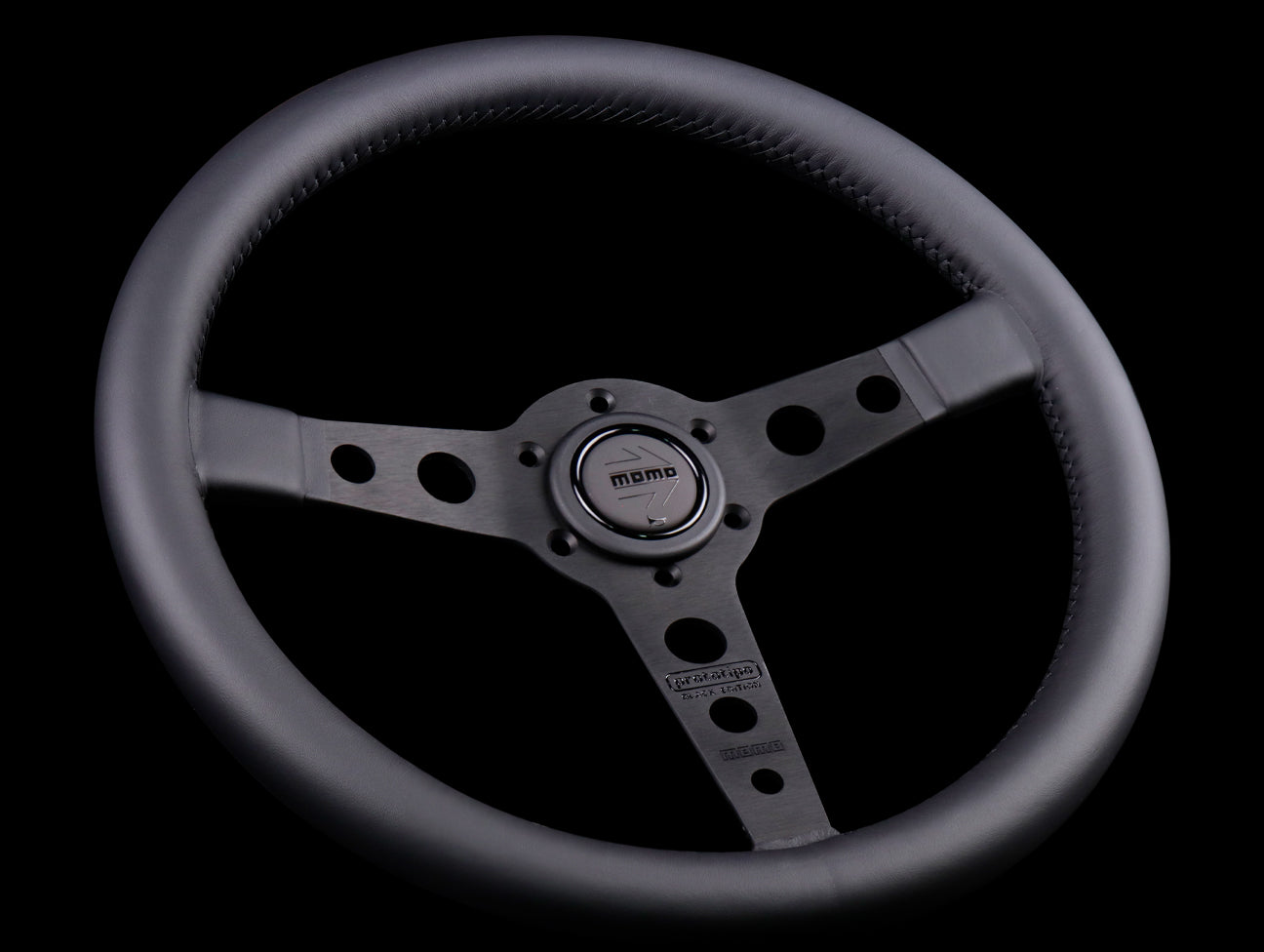 Momo 350mm Prototipo Steering Wheel - Black Edition