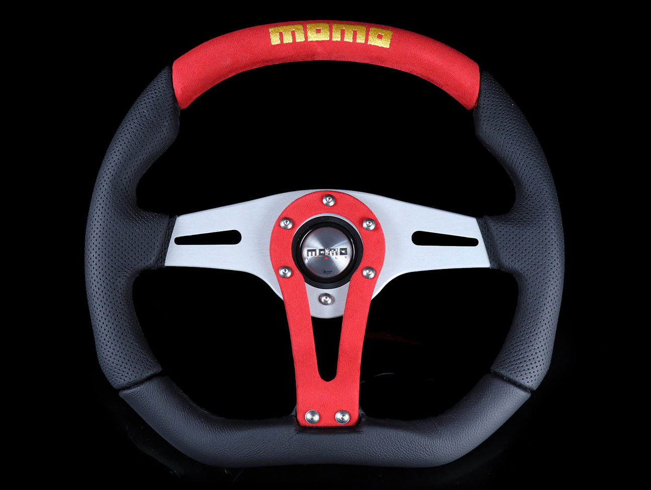 Momo Trek 350mm Steering Wheel - Red - JHPUSA
