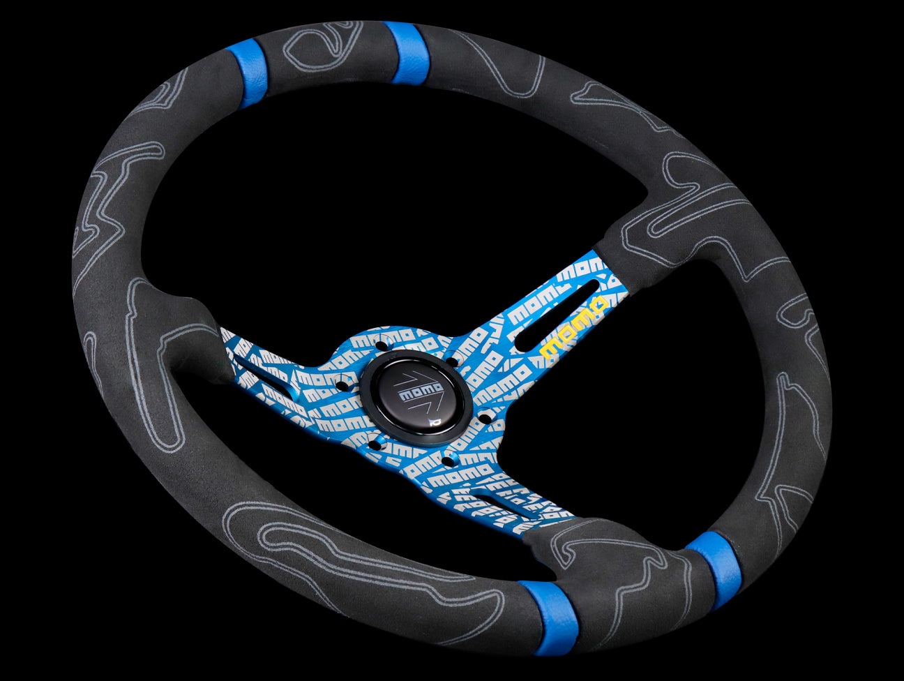 Momo Ultra 350mm Steering Wheel - Blue