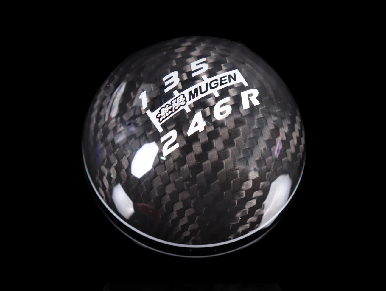 Mugen Shift Knob - 6-speed Carbon Fiber Spherical