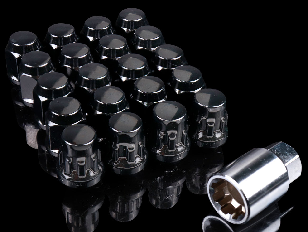 Mugen Lug Nut & Lock Set - Black