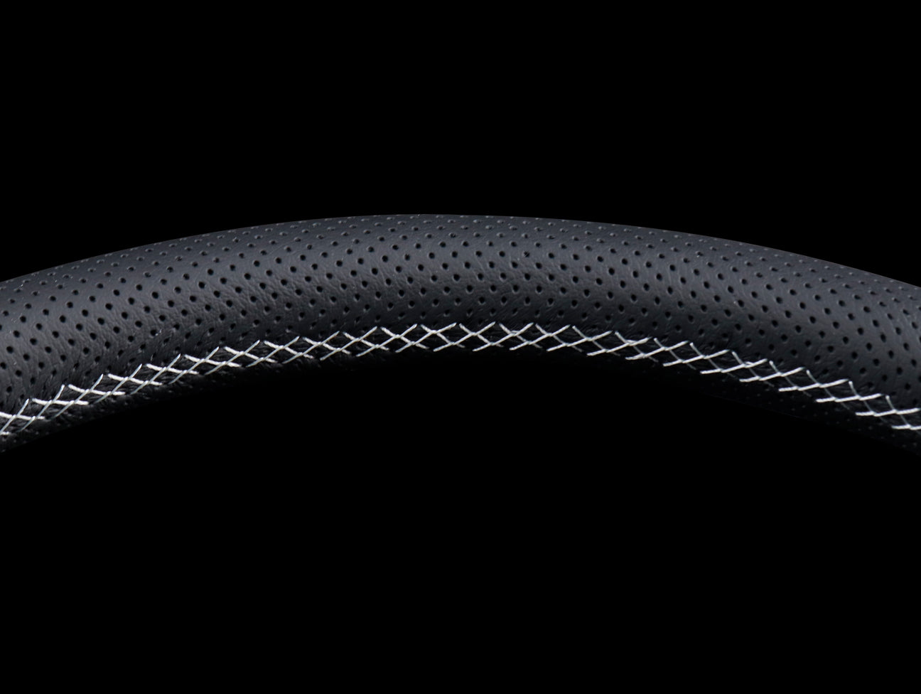 Nardi Classic 340mm Steering Wheel - Black Perforated Leather / Grey Stitch