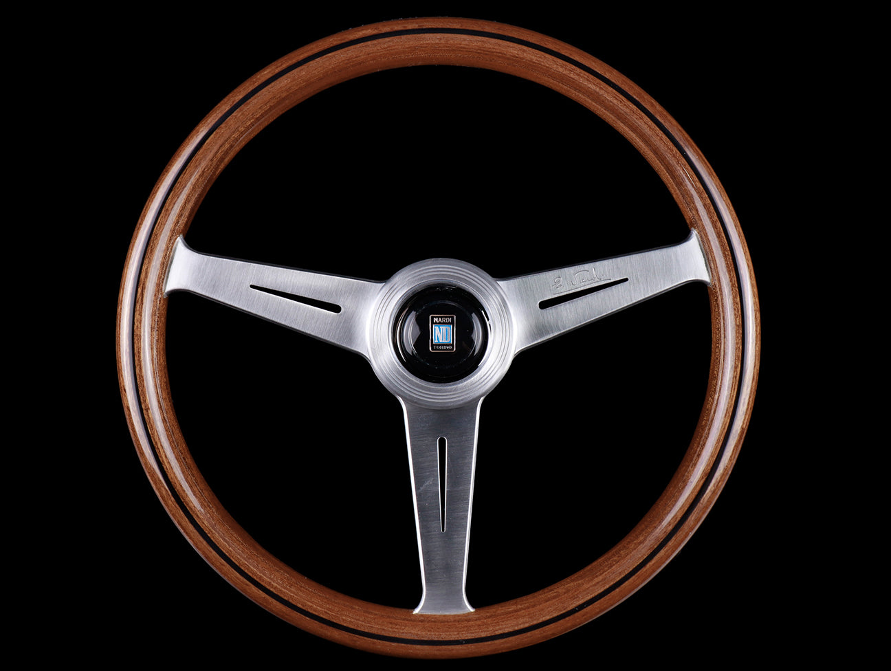 Nardi Classic Wood Marine 360mm Steering Wheel w/Satin Spokes