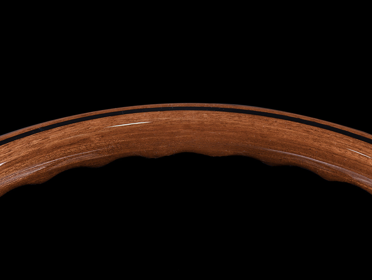 Nardi Classic Wood Steering Wheel w/ Satin Spokes
