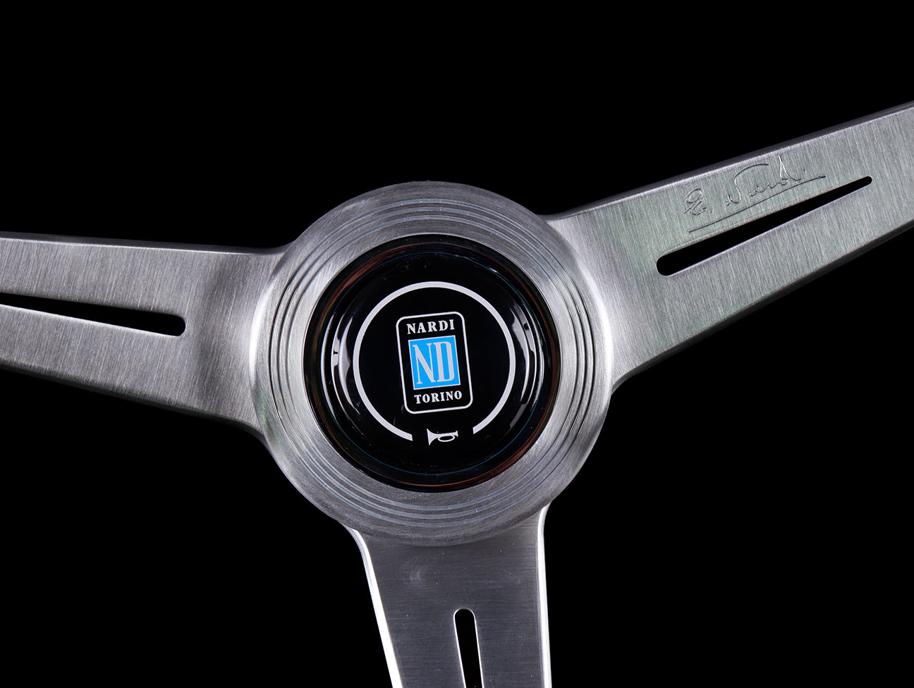 Nardi Classic Wood Steering Wheel w/ Satin Spokes