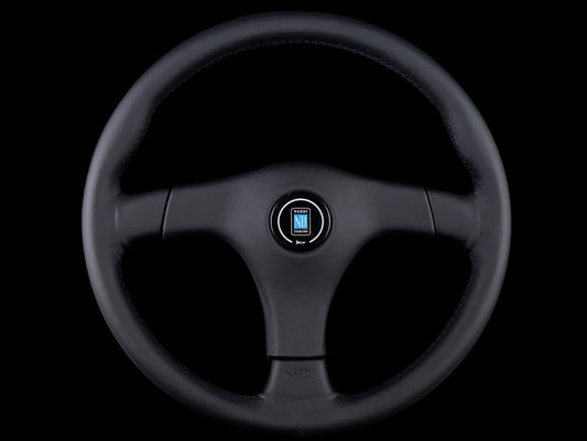 Nardi Gara 3/3 365mm Steering Wheel - Black Leather / Black Stitch