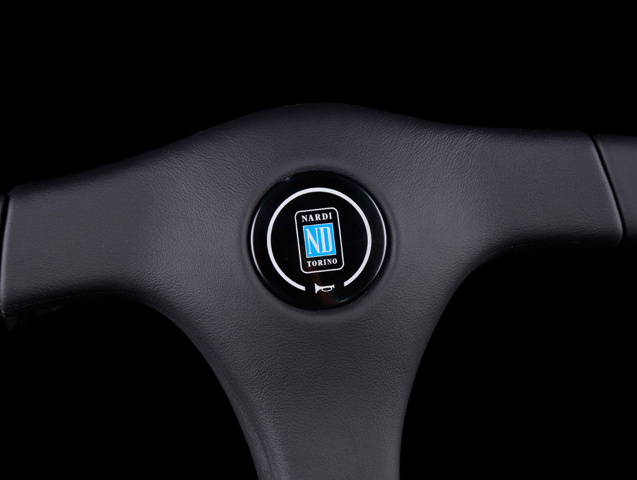 Nardi Gara 3/3 365mm Steering Wheel - Black Leather / Black Stitch