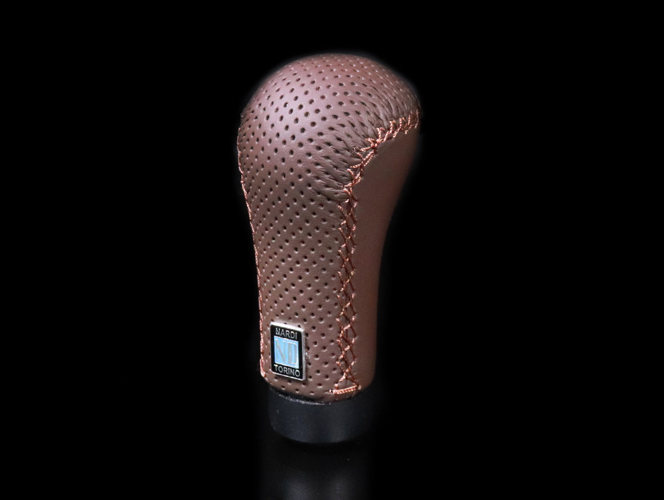 Nardi Prestige Brown Perforated Leather Shift Knob