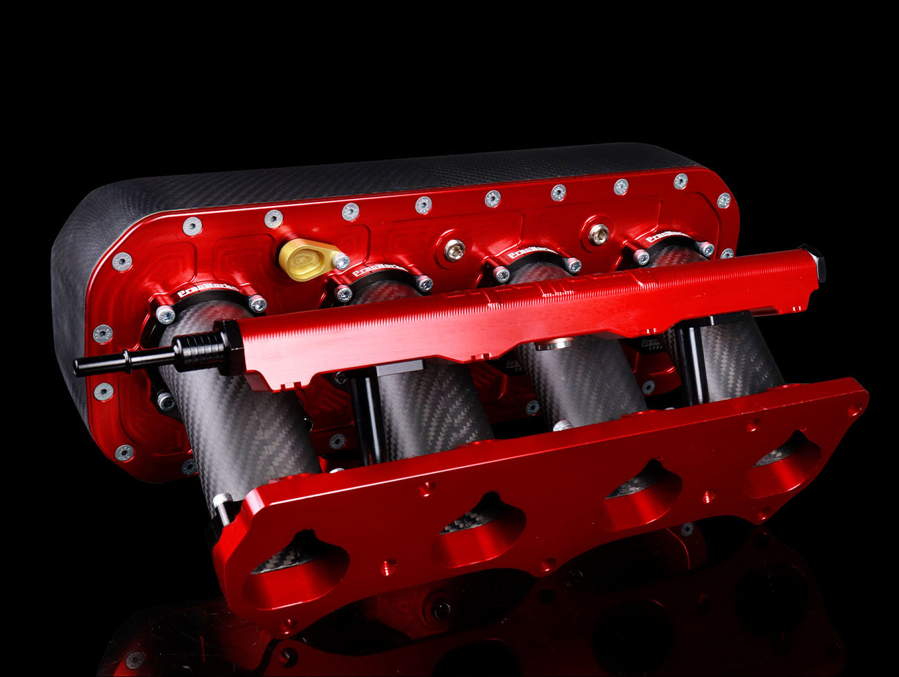 Pracworks x Drag Cartel K-Series Carbon Centerfeed Intake Manifold w/ Fuel Rail