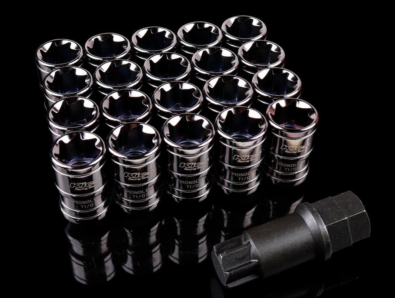 Project Kics Monolith T1/07 Lug Nut Set - 14x1.50