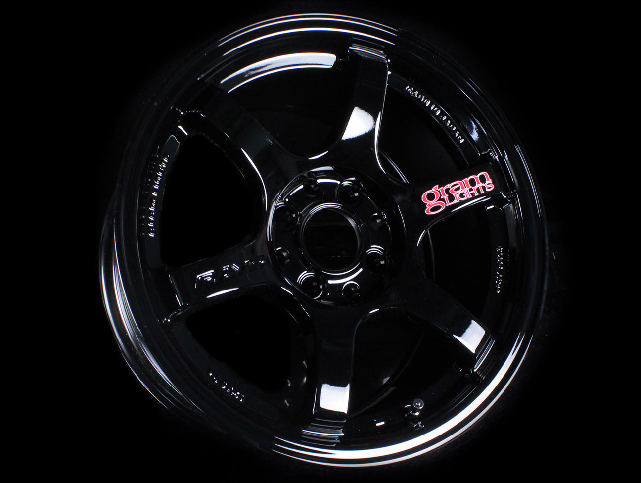 Rays Gram Lights 57DR Wheels - Gloss Black 15x8 / 4x100 / +35