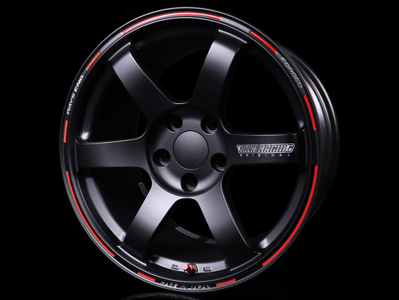Rays A-Flat Small O-Ring Type Center Cap - Matte Black