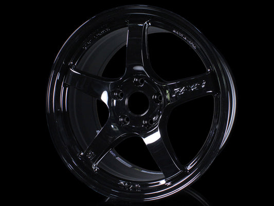 Rays Gram Lights 57CR Wheels - Gloss Black 17x9.0 / 5x114 / +38