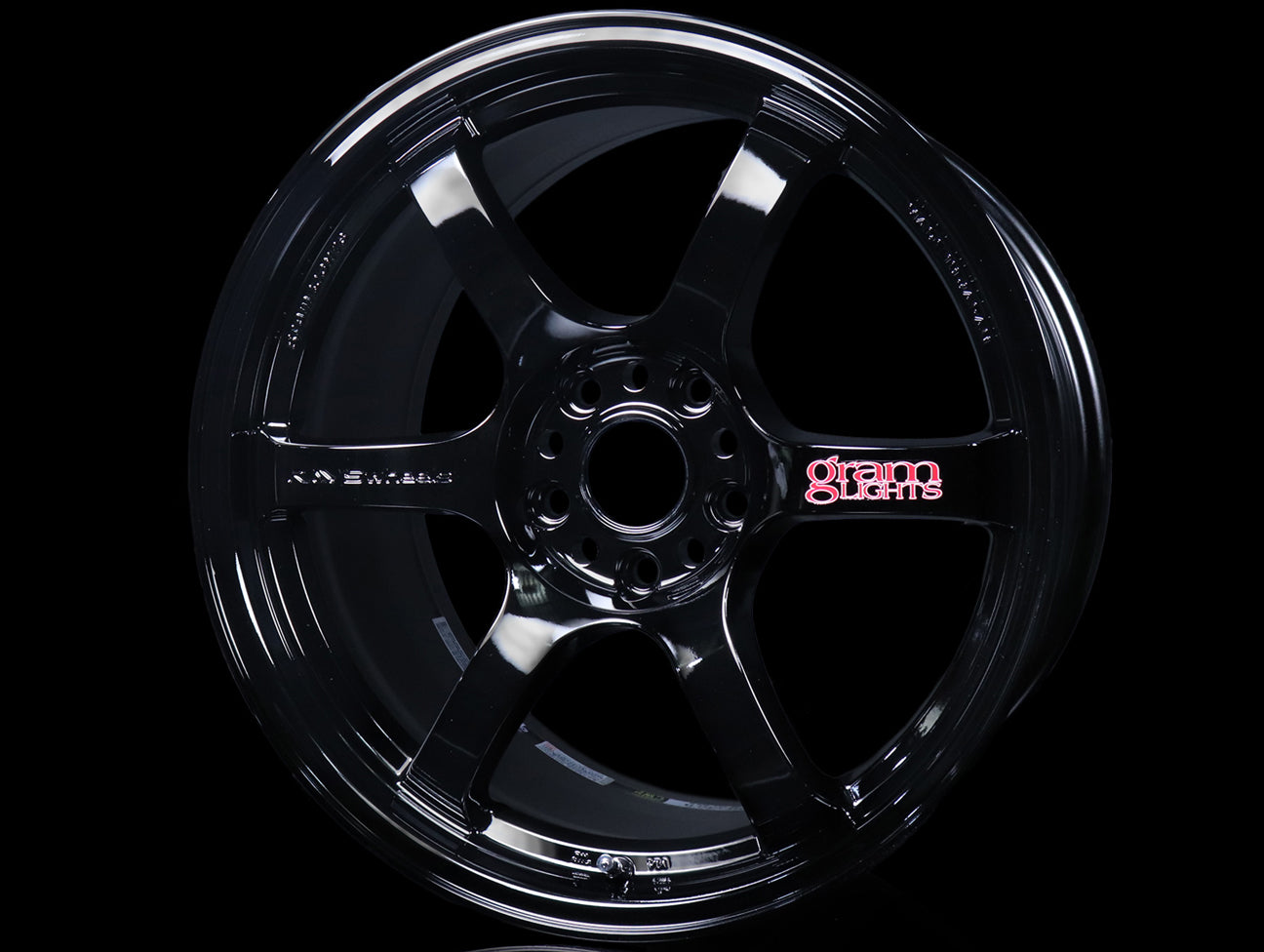 Rays Gram Lights 57DR Wheels - Gloss Black 18x9.5 / 5x114 / +38