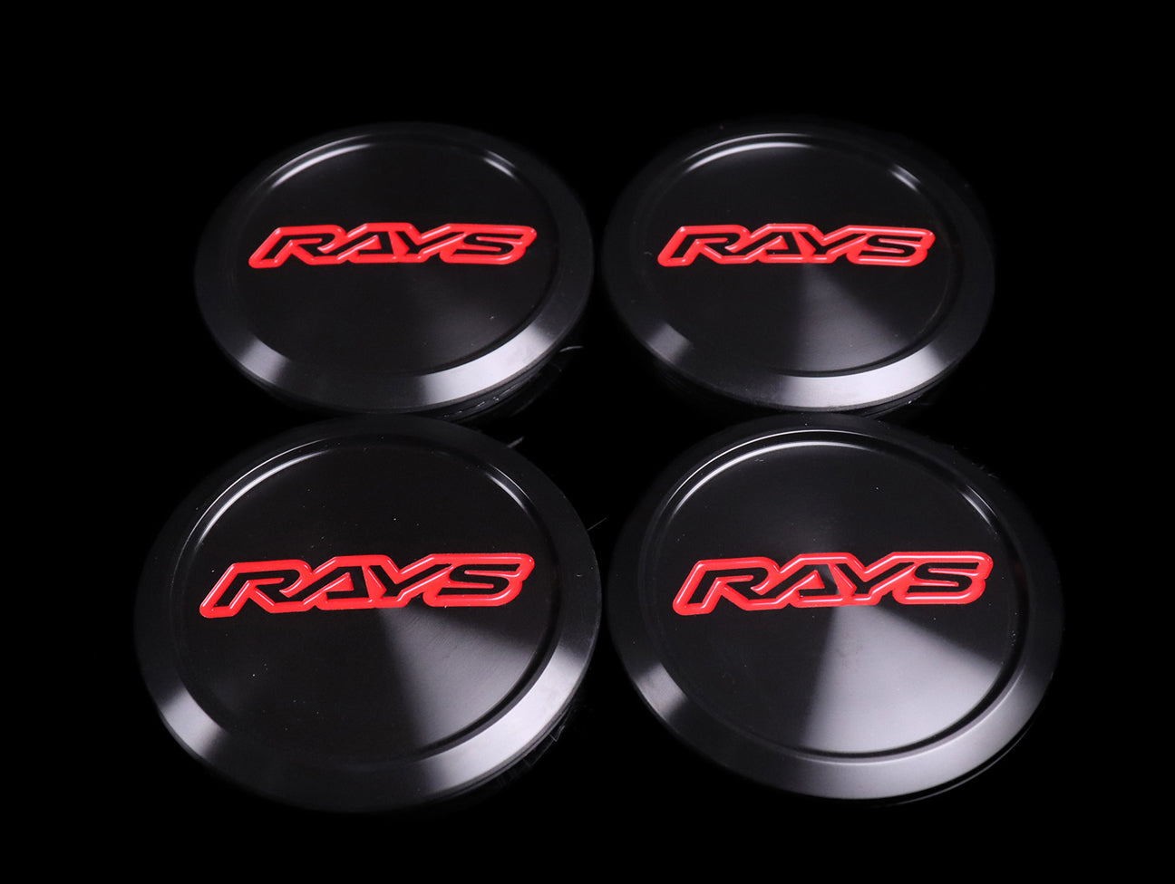 Rays VR G25, TE37 Ultra, TE37 Saga, ZE40 Center Cap - Black / Red