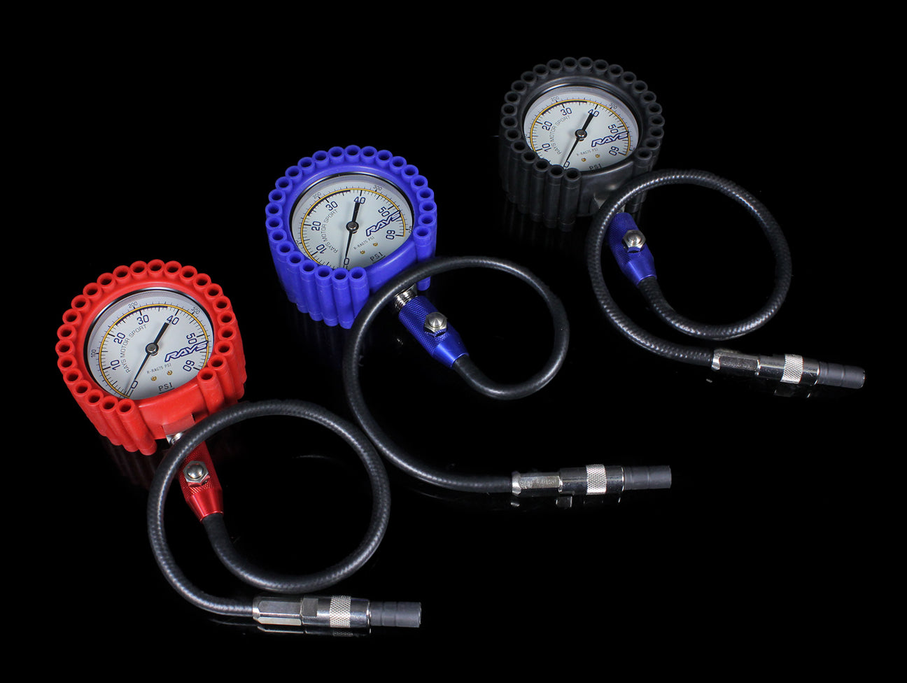 Rays Tire Pressure Air Gauge (75psi) w/ Carrying Case