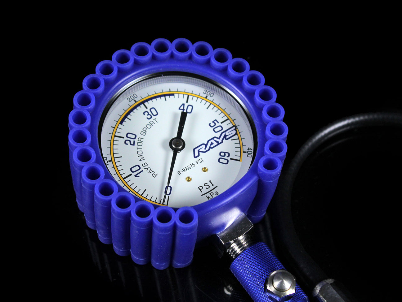 Rays Tire Pressure Air Gauge (75psi) w/ Carrying Case