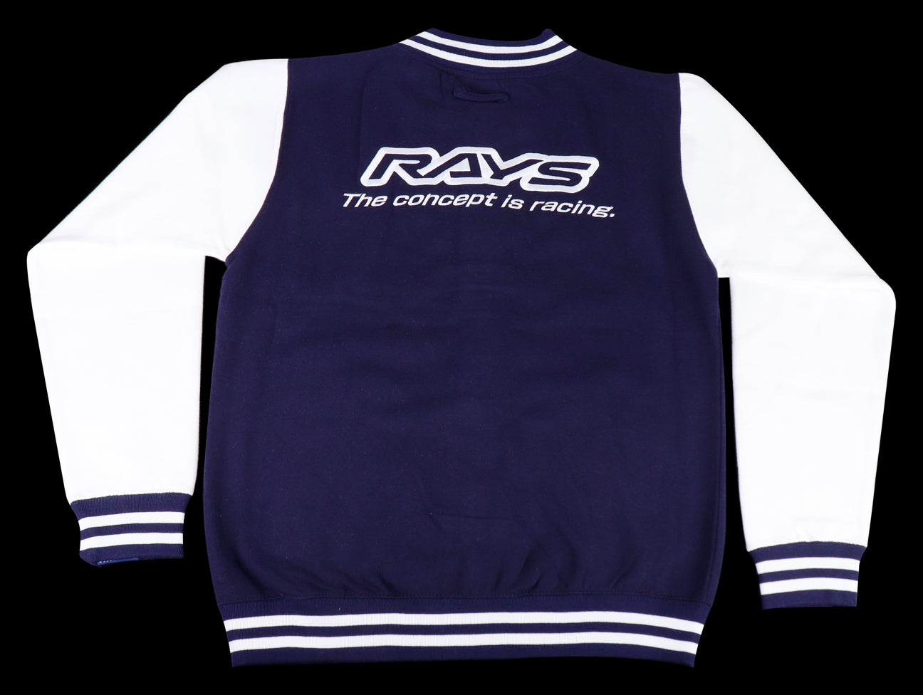 Rays The Concept is Racing Varsity Jacket - Oxford Navy / White