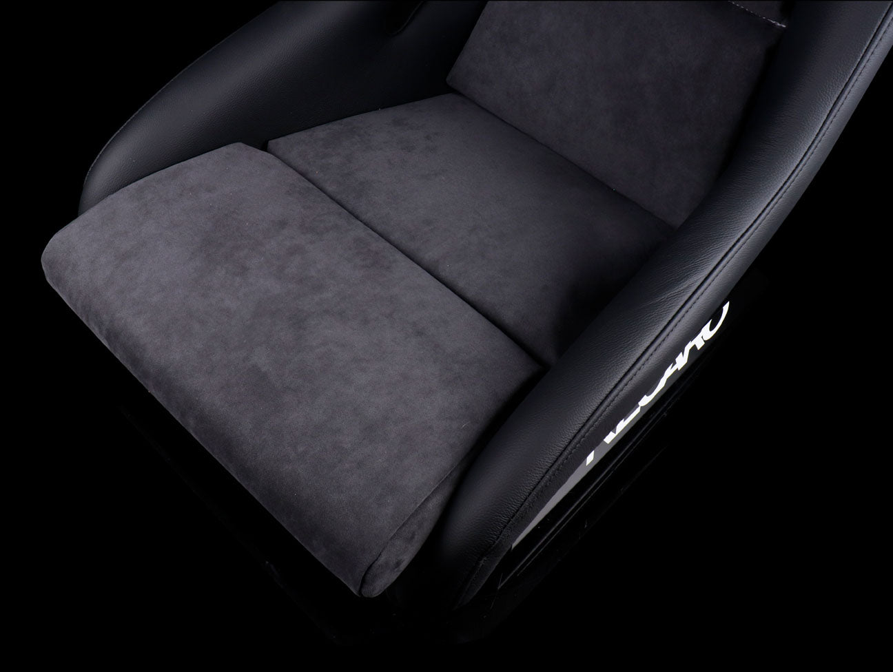 Recaro Pole Position Seat - Leather Black / Dark Grey Suede