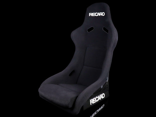 Recaro Pole Position - Velour Black Bolster / Velour Black Insert / White Logo