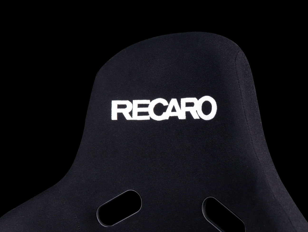 Recaro Pole Position - Velour Black Bolster / Velour Black Insert / White Logo